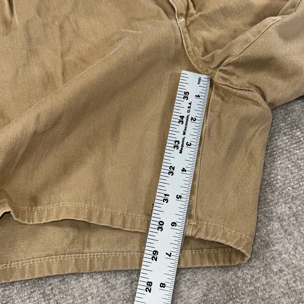 Polo Ralph Lauren Mens 38 Khaki Tan Pleated Chino Shorts 100% Cotton Made in USA